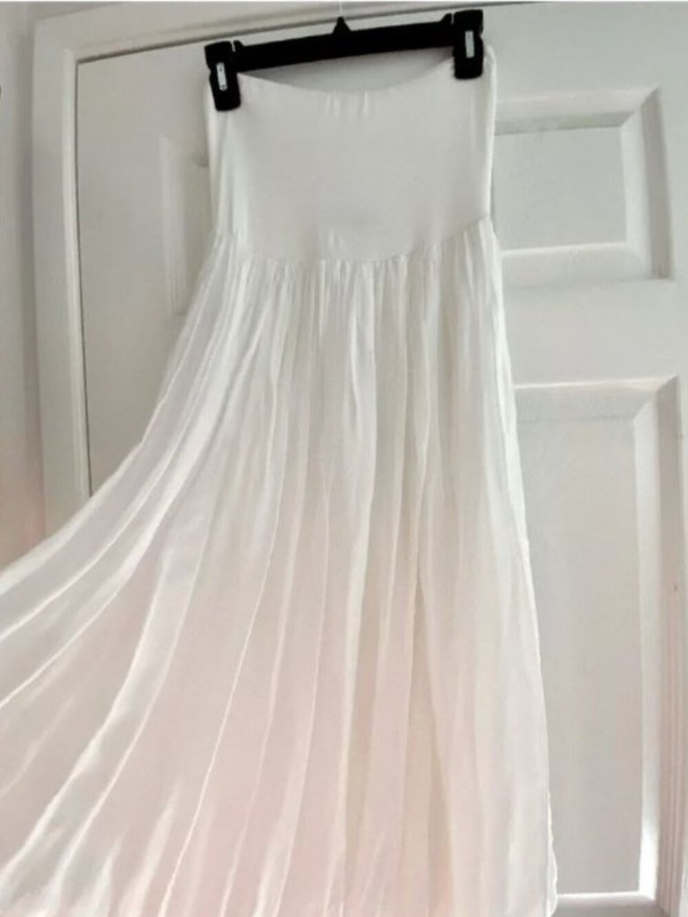 LOLA Pure White Strapless Lightweight Midi dress or Maxi skirt - OS